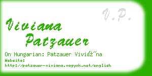 viviana patzauer business card